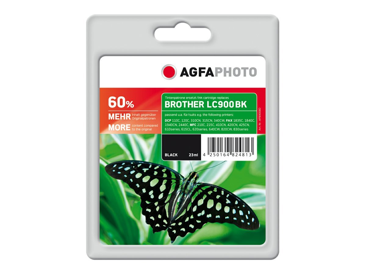 AgfaPhoto LC900BK cartuccia dinchiostro 1 pz Nero