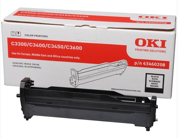 OKI 43460208 - Trommel-Kit schwarz - fr C3300n, 3400n, 3450n, 3600n