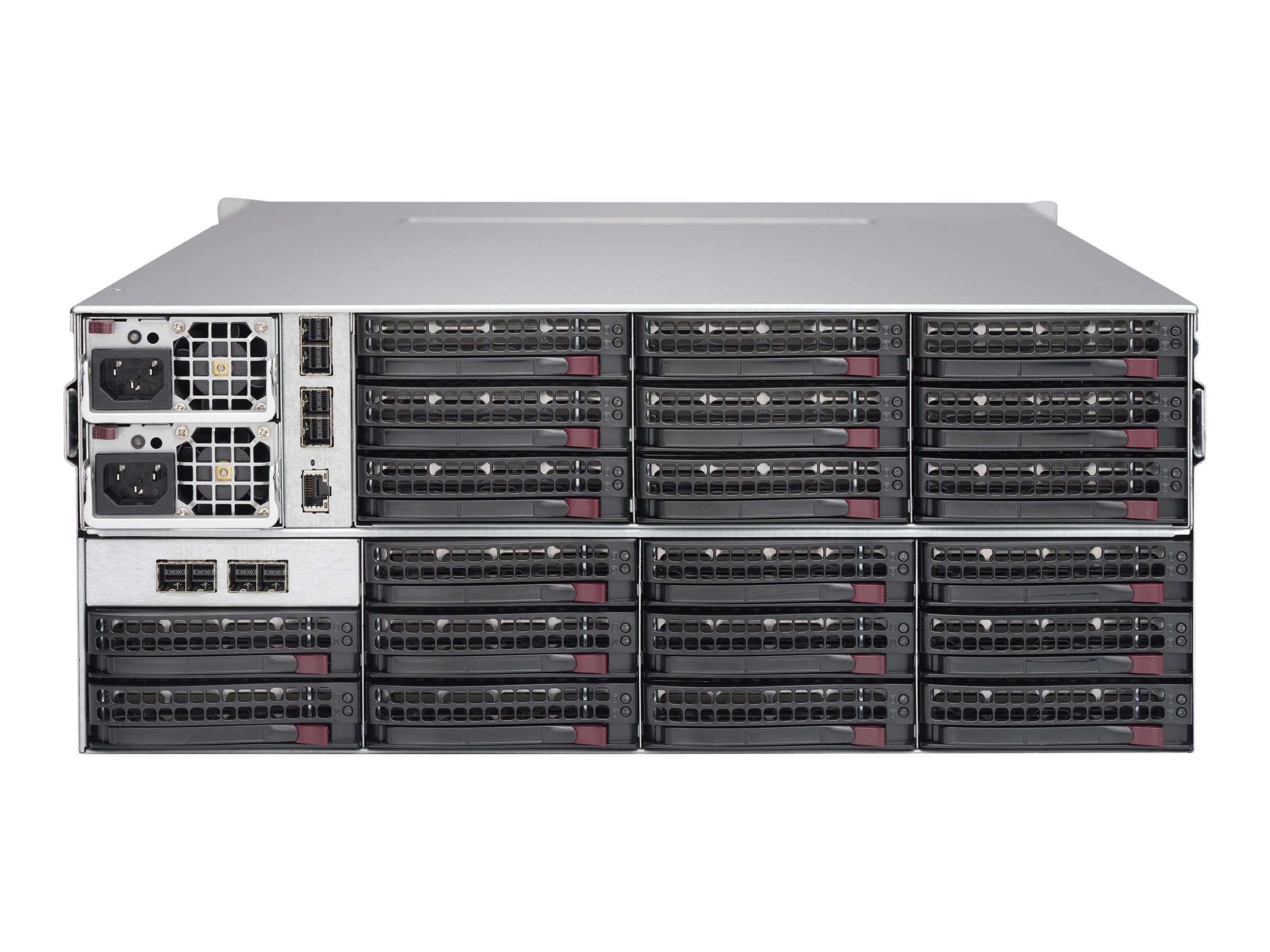 Supermicro CSE-847E2C-R1K23JBOD bo�tier de disques Rack (4 U) Noir