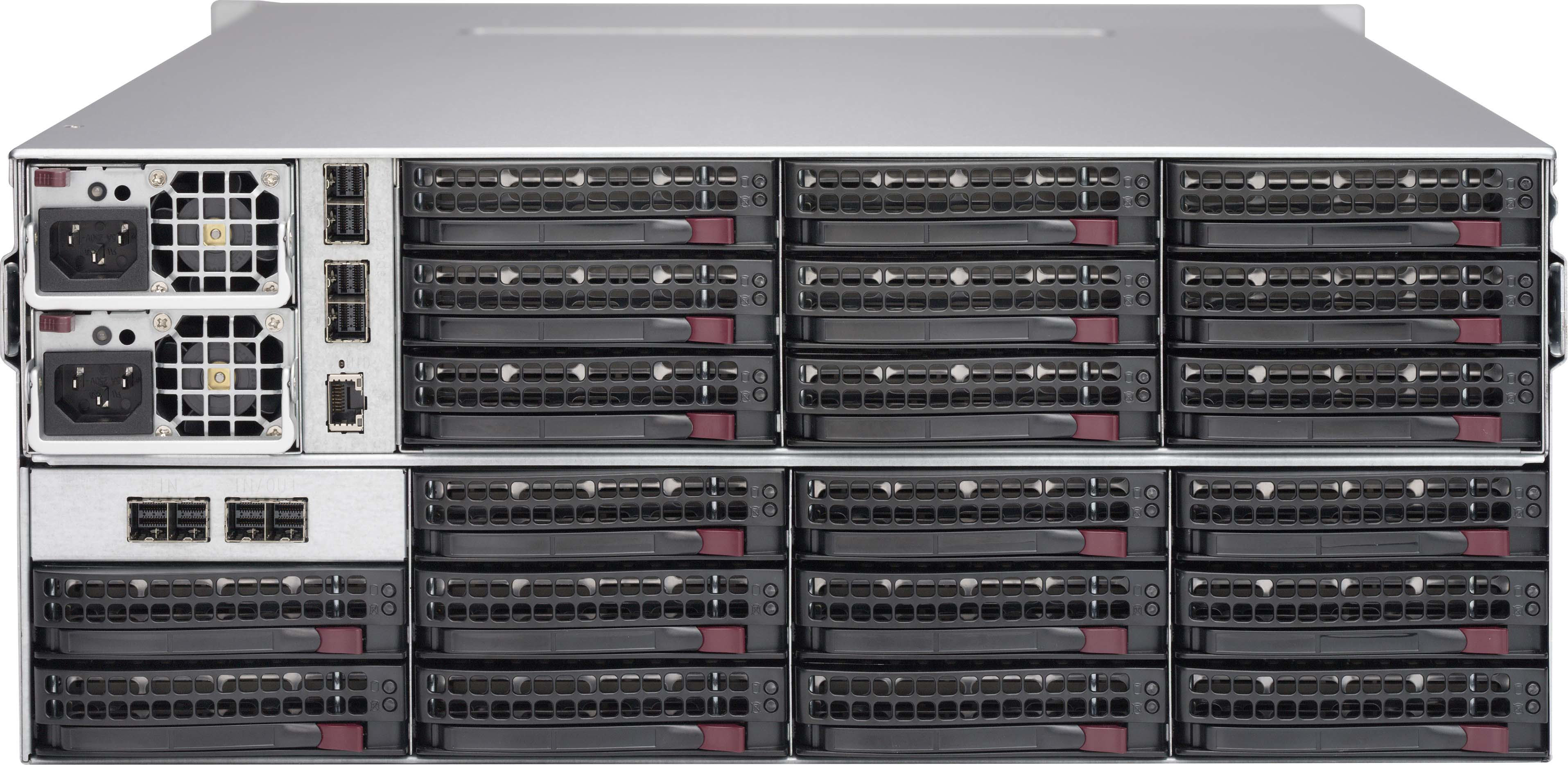 Supermicro CSE-847E2C-R1K23JBOD bo�tier de disques Rack (4 U) Noir