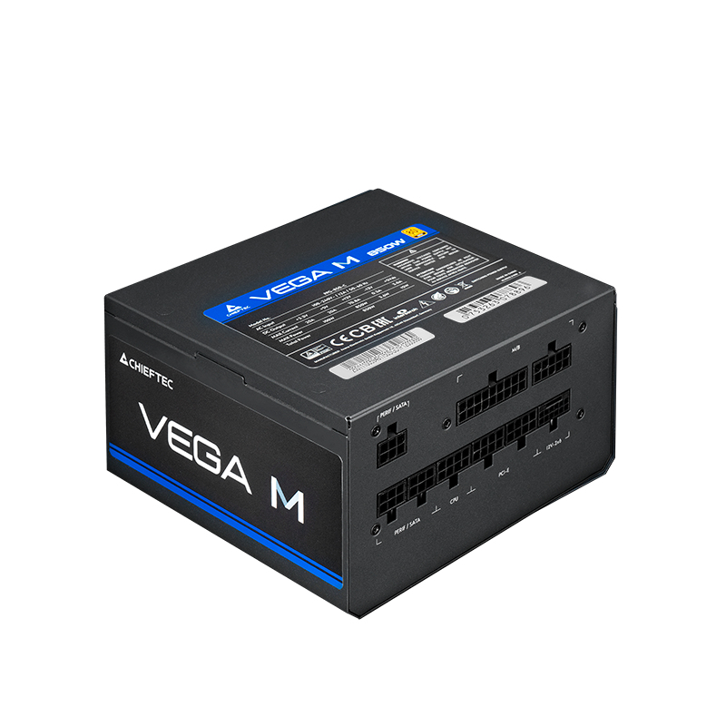 Chieftec Vega M schwarz 1x 12 Pin High Power GPU 4x PCIe Kabelmanagement 8500 - PC-/Server Netzteil