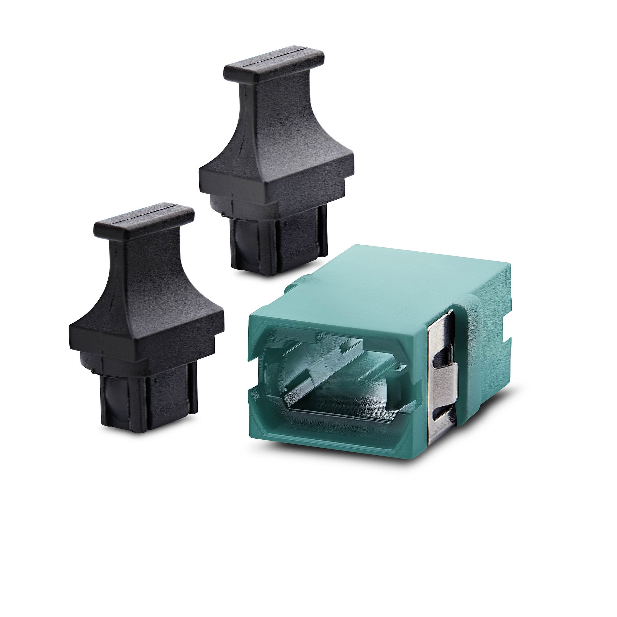 StarTech.com Acoplador de Fibra �ptica MPO/MTP OM3/OM4 Multimodo - para Cableado Recto - Key Up Key Down - Acoplador de Fibra MPO/MTP-PC para Panel de Parcheo - Aqua