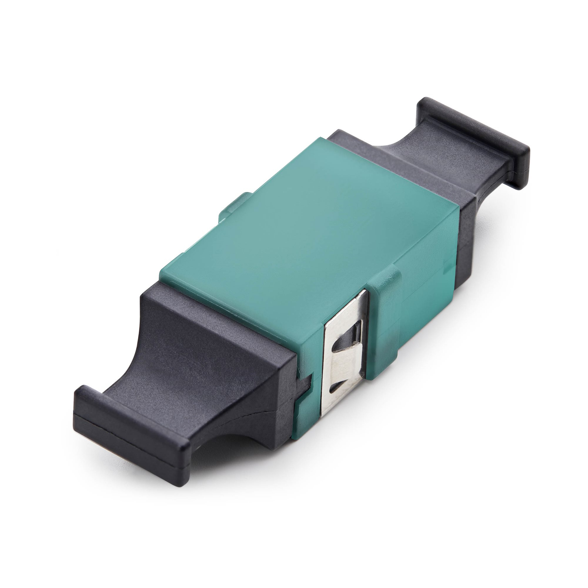 StarTech.com Acoplador de Fibra �ptica MPO/MTP OM3/OM4 Multimodo - para Cableado Recto - Key Up Key Down - Acoplador de Fibra MPO/MTP-PC para Panel de Parcheo - Aqua