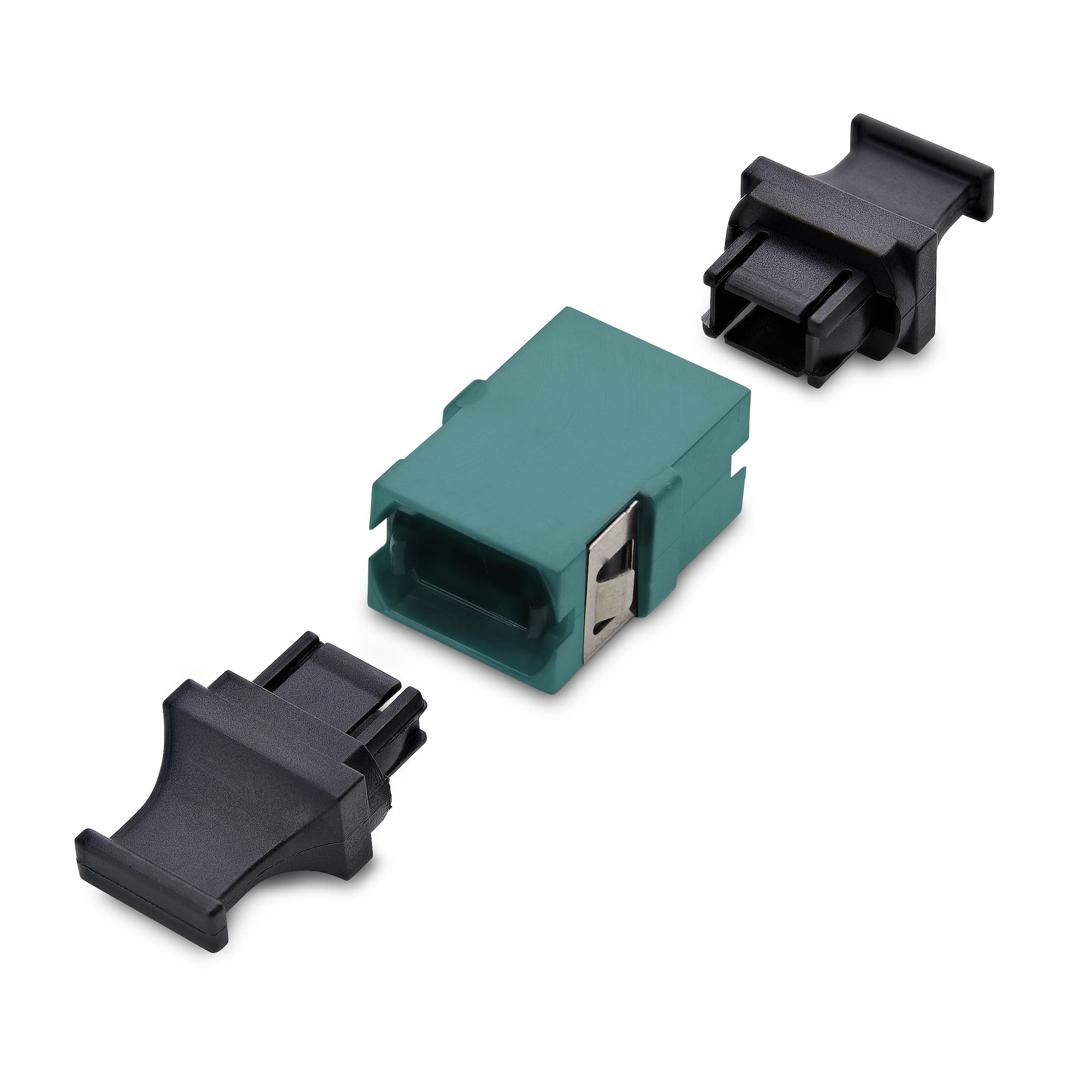StarTech.com Acoplador de Fibra �ptica MPO/MTP OM3/OM4 Multimodo - para Cableado Recto - Key Up Key Down - Acoplador de Fibra MPO/MTP-PC para Panel de Parcheo - Aqua
