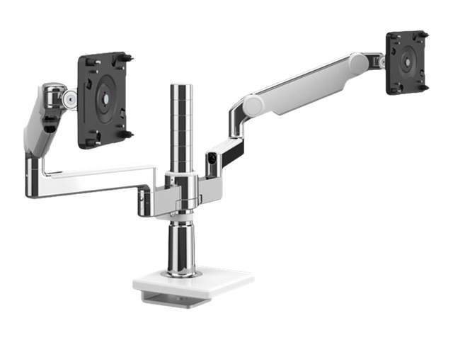 Humanscale M/FLEX - Befestigungskit (Monitorarm, 12 Zoll hoher Pfosten, Doppelhalterung, 2 x 8 straight / dynamic link, 2 standard monitor tilts, sliding desk clamp mount (25mm)
