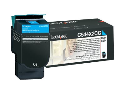 Lexmark C544X2CG cartucho de tner 1 pieza(s) Original Cian