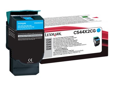 Lexmark C544X2CG cartuccia toner 1 pz Originale Ciano