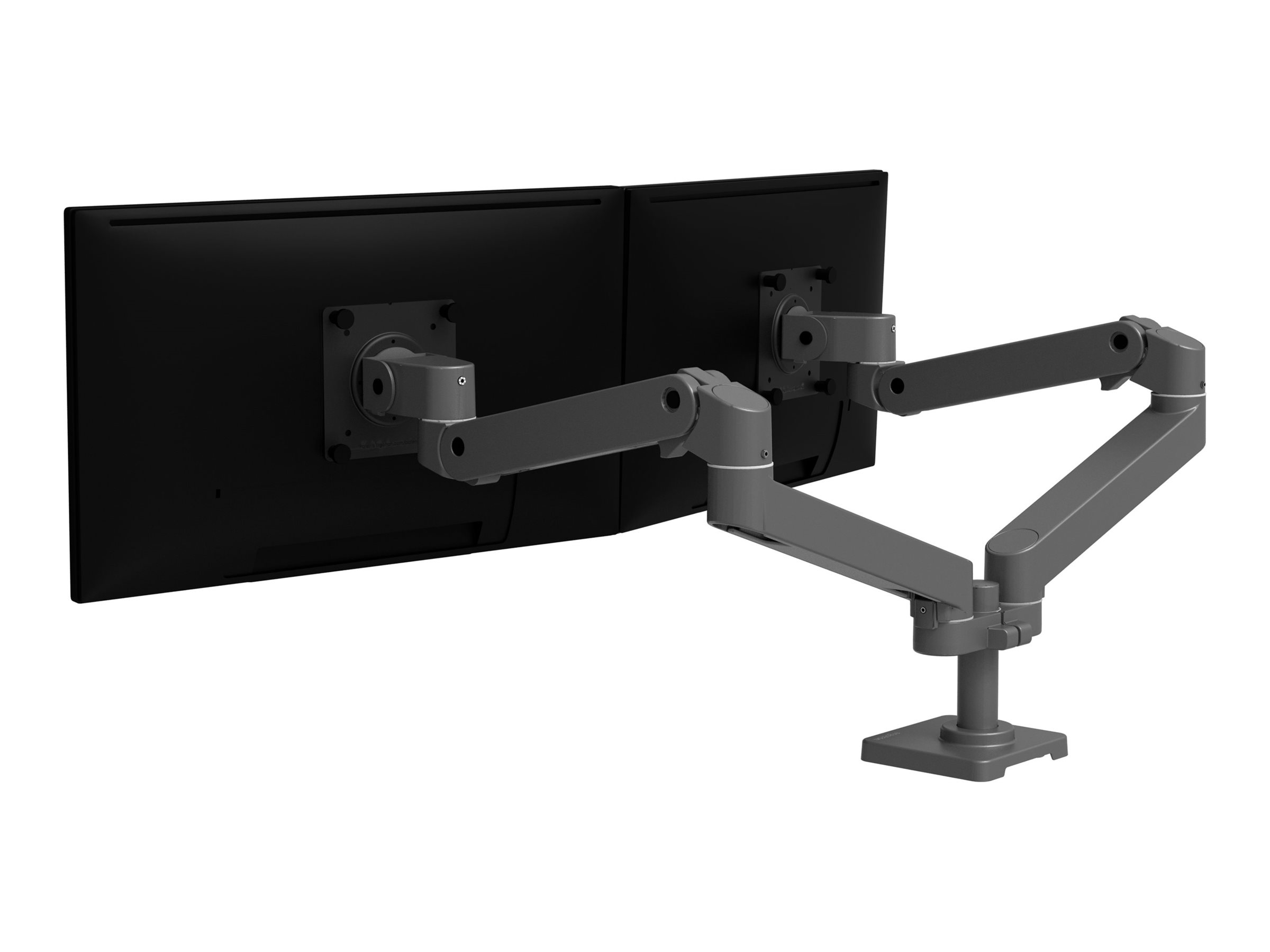 Ergotron LX Pro - Befestigungskit (Doppelarm) - modular - fr 2 LCD-Displays - nebeneinander - Aluminium - Dunkelgrau - Bildschirmgre: bis zu 68,6 cm (bis zu 27 Zoll)