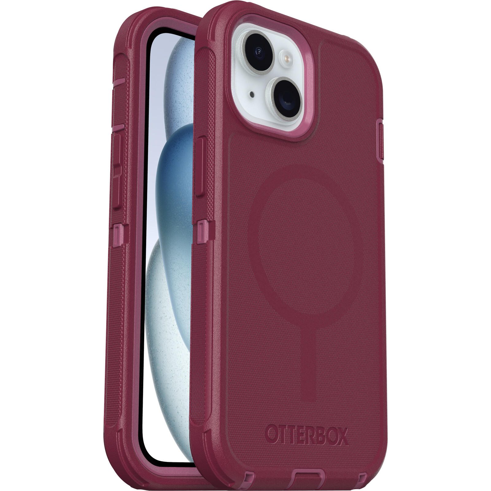 OtterBox Defender Series - Hintere Abdeckung fr Mobiltelefon - kompatibel mit MagSafe - Polycarbonatschicht, thermoplastischer Elastomer (TPE)