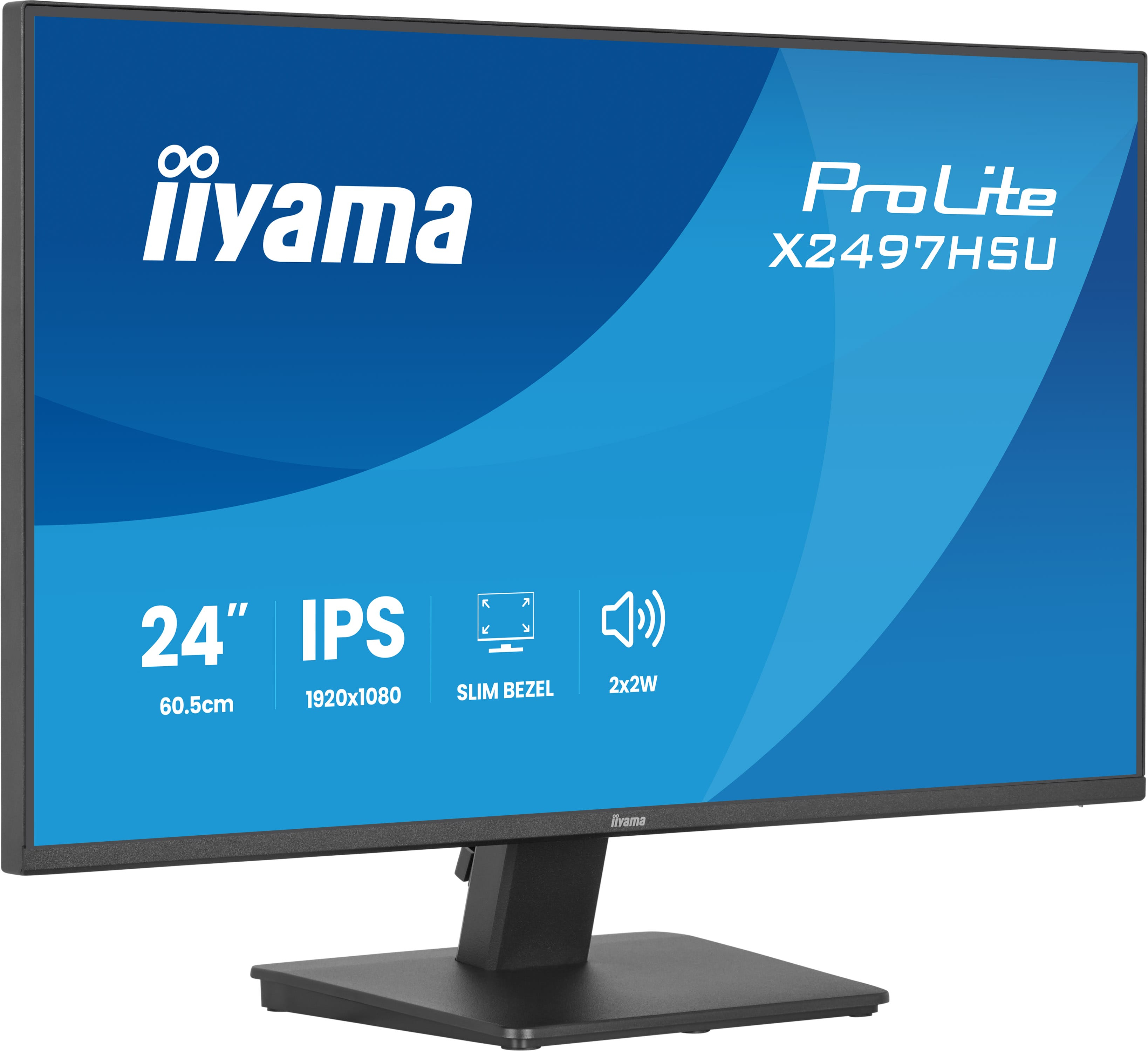 Iiyama ProLite X2497HSU-B1 - LED-Monitor - 60.5 cm (23.8)