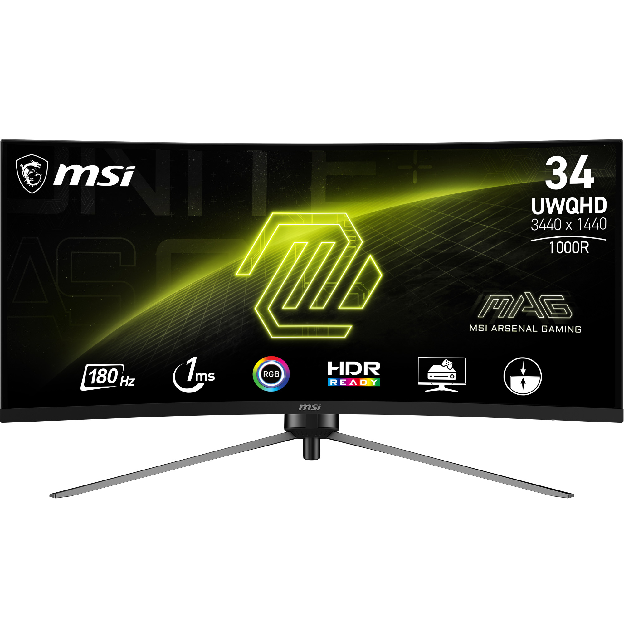MSI MAG 345CQRDE - LED-Monitor - Gaming - gebogen - 86.4 cm (34)