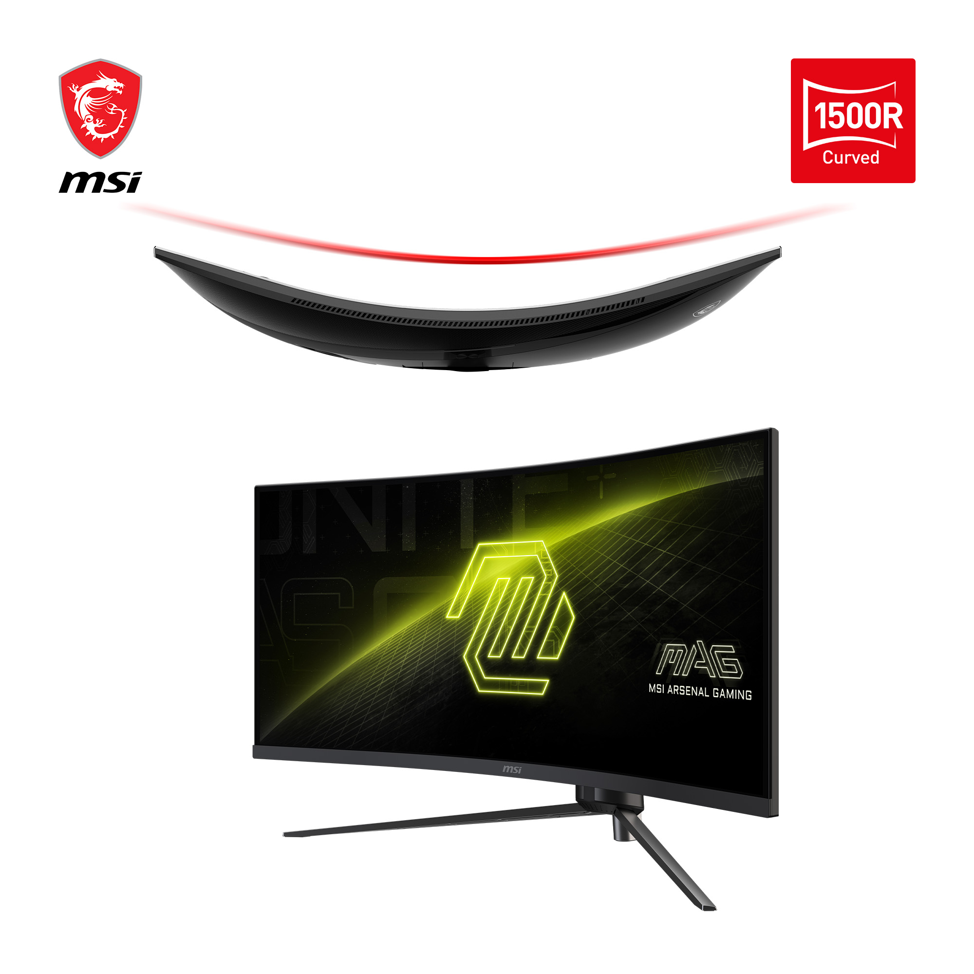 MSI MAG 345CQRDE - LED-Monitor - Gaming - gebogen - 86.4 cm (34)