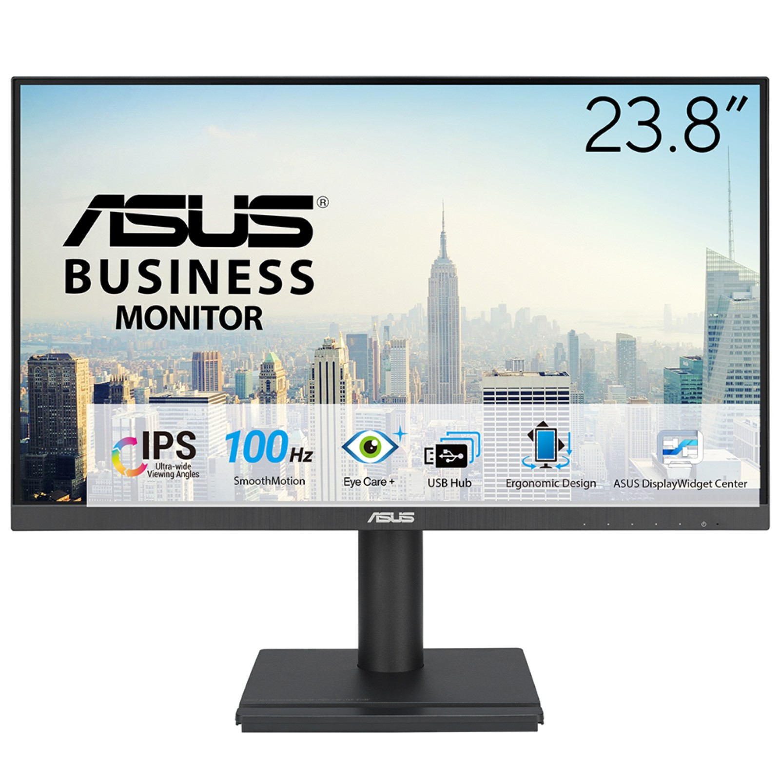 ASUS VA24DQFS �cran plat de PC 60,5 cm (23.8) 1920 x 1080 pixels Full HD LCD Noir