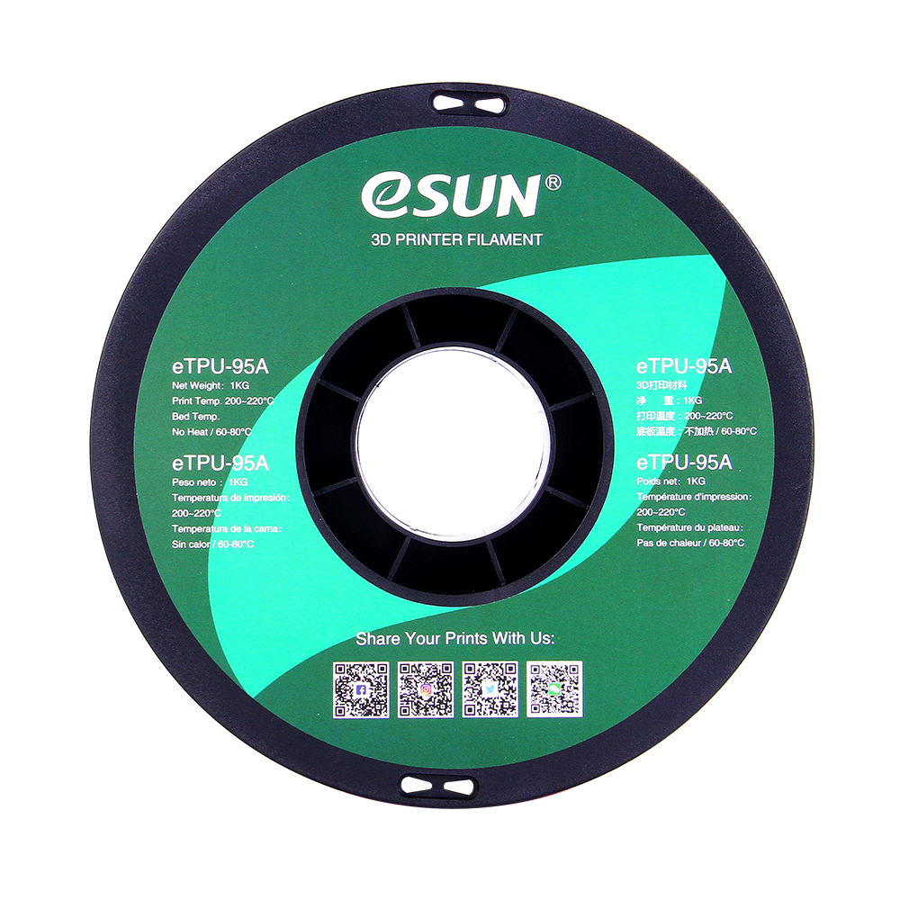 Esun eTPU-95A 1.75mm Tr. Yellow 1kg 3D Filament