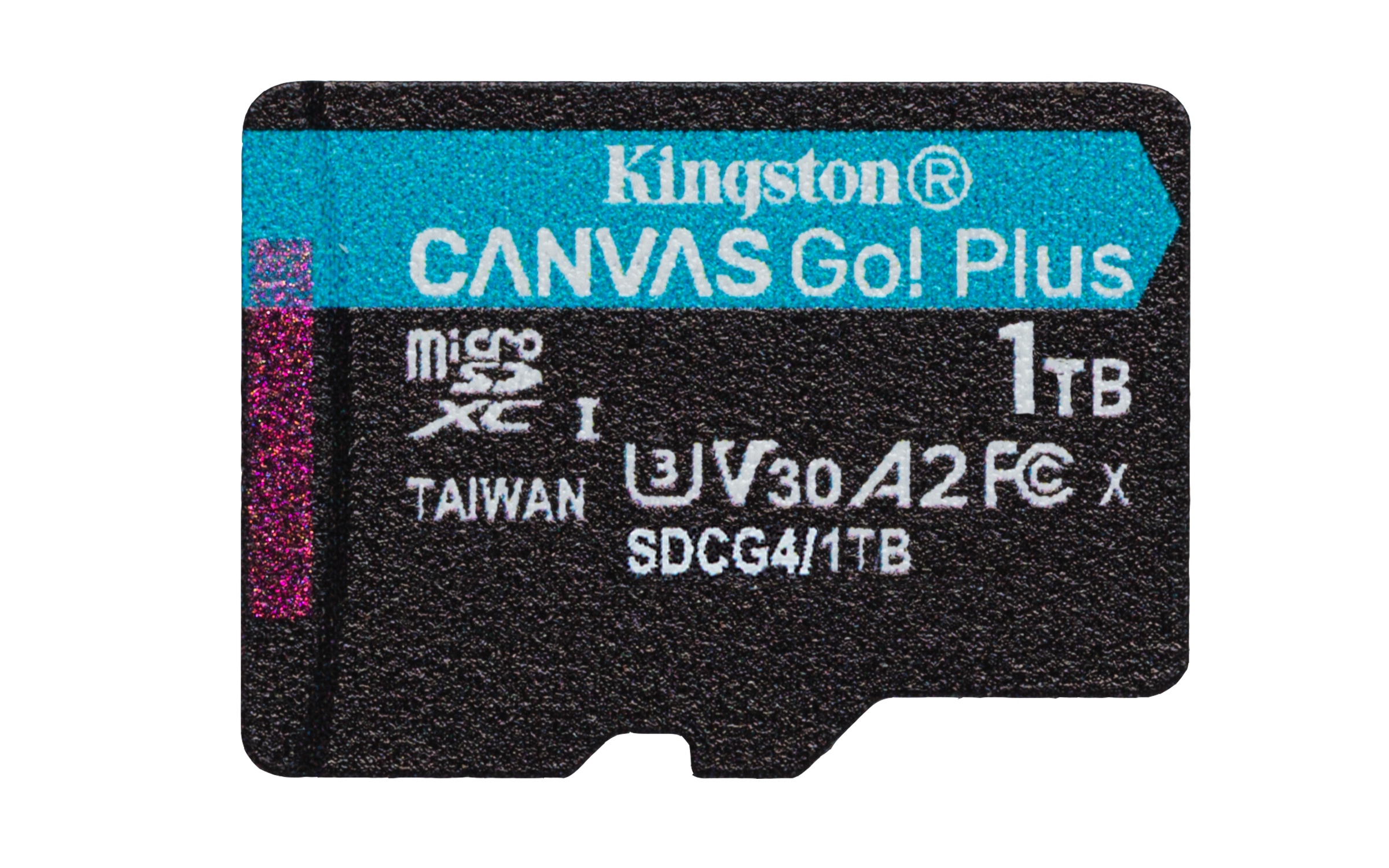 Kingston 1TB microSDXC Canvas Go Plus Gen4 200MB/s A2 U3 V30 Card+ Adapter - Micro SD - Secure Digital (SD)