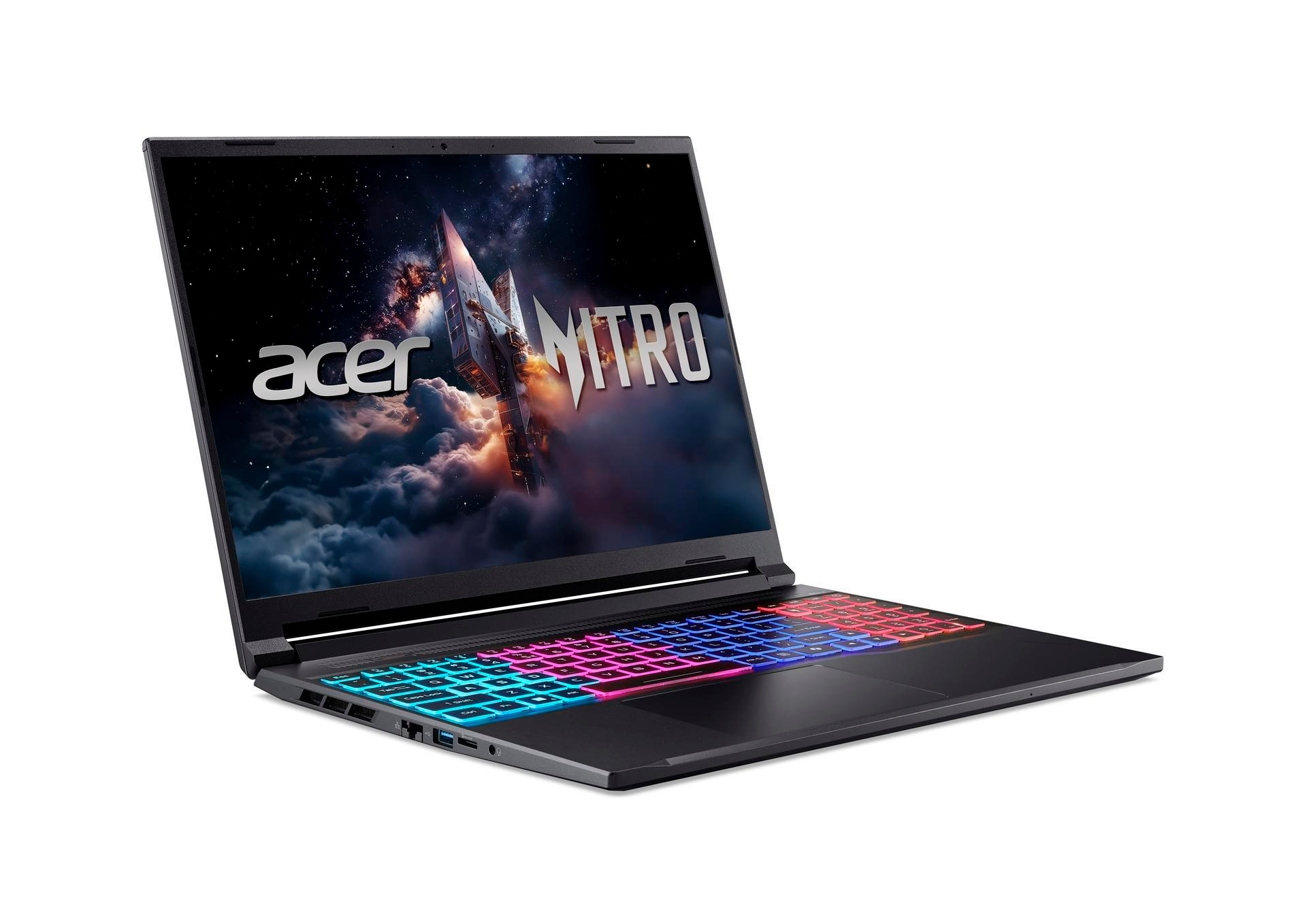 Acer Nitro V 16S AI ANV16S-41 - AMD Ryzen 7 260 / 3.8 GHz - Win 11 Home - GeForce RTX 5060 - 16 GB RAM - 1.024 TB SSD NVMe - 40.6 cm (16)