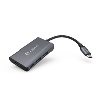 Adam Elements CASA Hub A01m - USB 3.2 Gen 1 (3.1 Gen 1) Type-C - Grau - HDMI - USB 3.2 Gen 1 (3.1 Gen 1) Type-A - USB 3.2 Gen 1 (3.1 Gen 1) Type-C - USB - Round cable