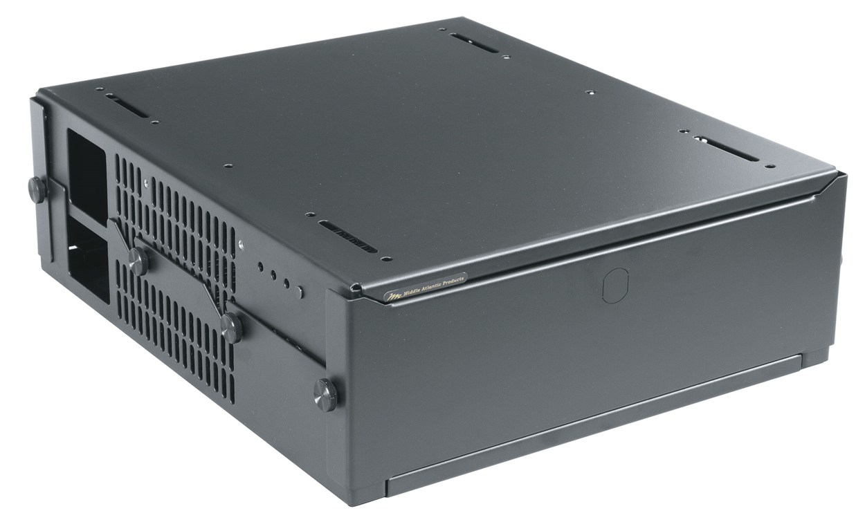 Middle Atlantic Products UTB-HR-A2-14 tagre 1U/2U Botier encastr dans le plafond Noir