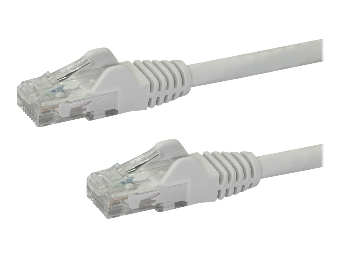 StarTech.com Cble rseau Cat6 Gigabit UTP sans crochet de 2m - Cordon Ethernet RJ45 anti-accroc - M/M - Blanc