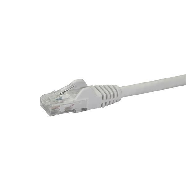 StarTech.com Cble rseau Cat6 Gigabit UTP sans crochet de 2m - Cordon Ethernet RJ45 anti-accroc - M/M - Blanc