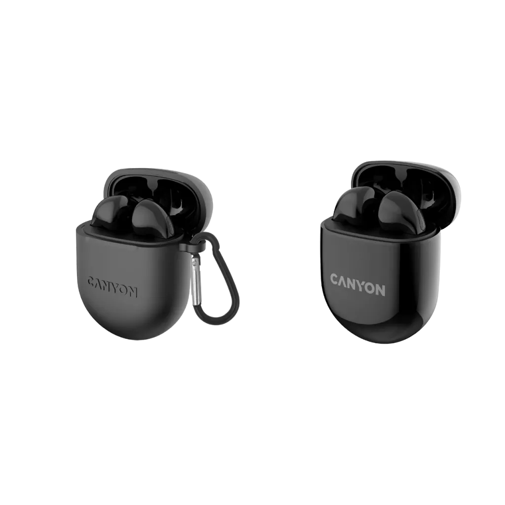 Canyon CNS-TWS6B cuffia e auricolare True Wireless Stereo (TWS) A clip Chiamate/Musica/Sport/Tutti i giorni Bluetooth Nero