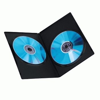 Hama DVD Slim Double-Box - Slim Jewel Case f�r Speicher-DVD - Kapazit�t: 2 DVD - Schwarz (Packung mit 25)