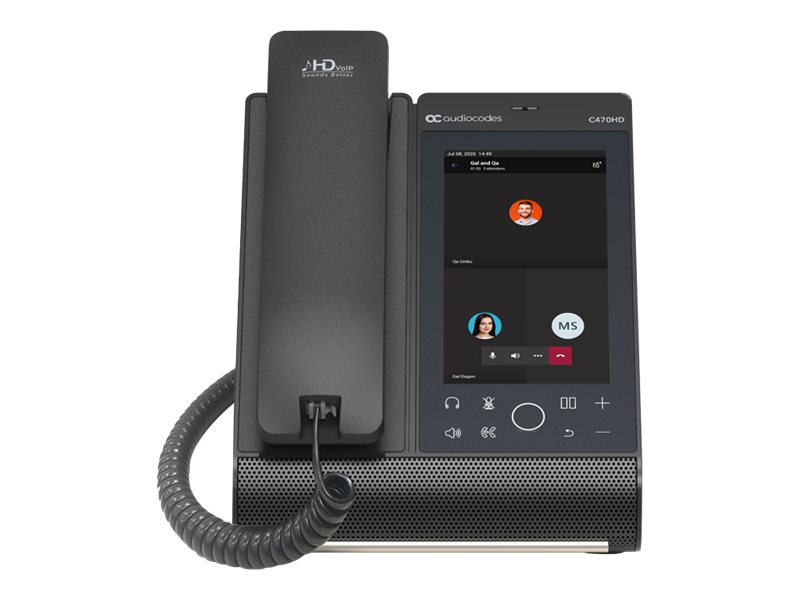 AudioCodes TEAMS-C470HD-DBW telefono IP Nero
