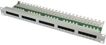 Telegrtner Karl Grtner Telegrtner ISDN/Telephone Patch Panel MPPI25-H - Patch Panel - Hellgrau, RAL 7035 - 1U - 48.3 cm (19)