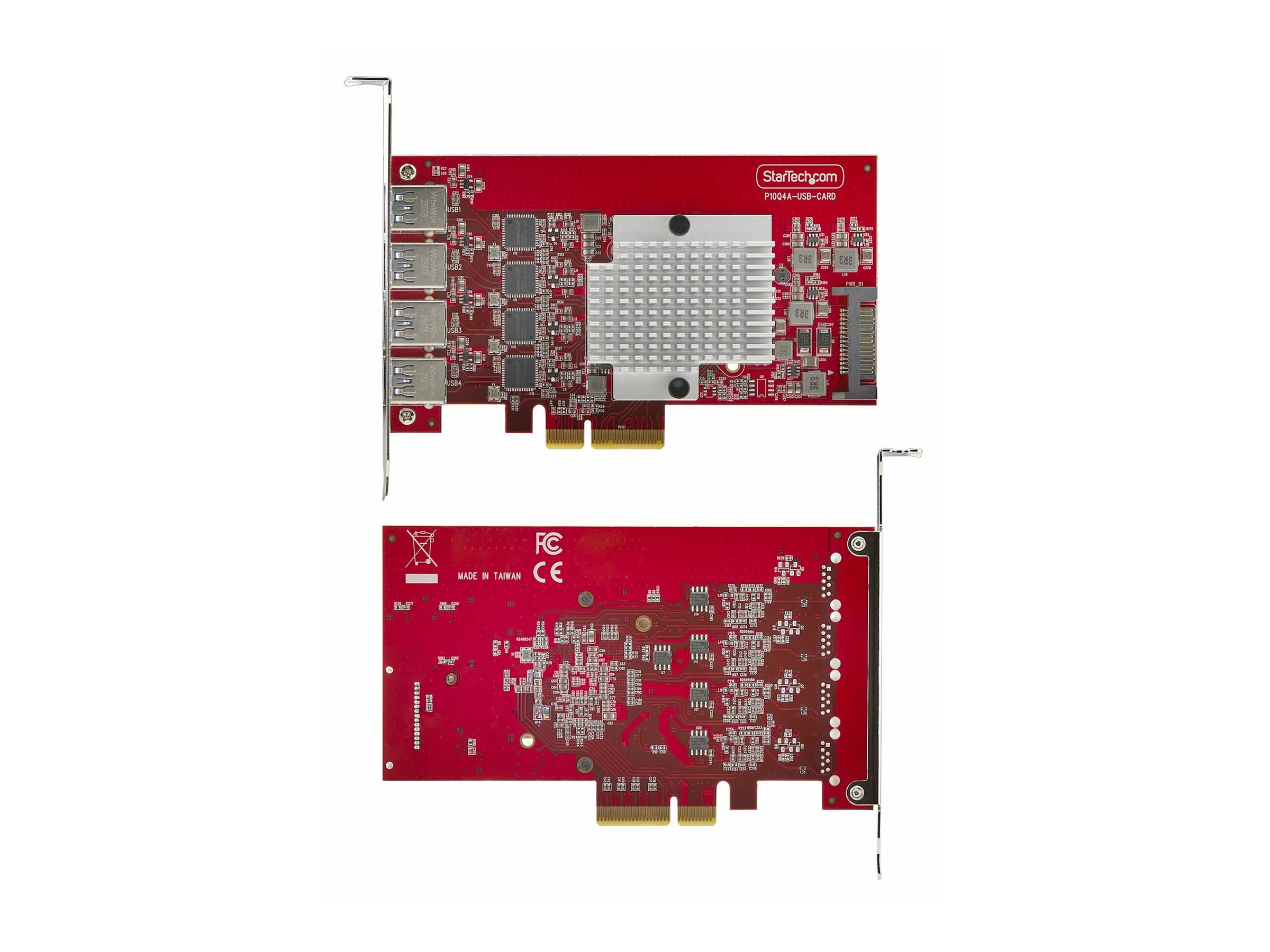 StarTech.com P10Q4A-USB-CARD scheda di interfaccia e adattatore Interno USB 3.2 Gen 2 (3.1 Gen 2)