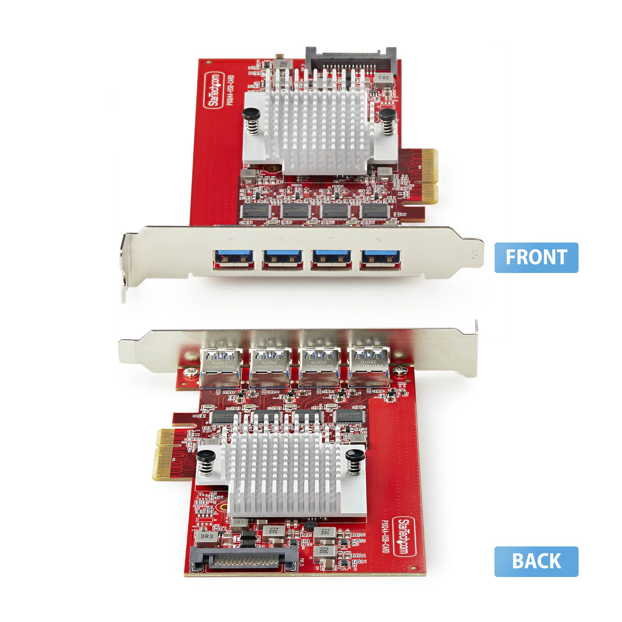 StarTech.com P10Q4A-USB-CARD scheda di interfaccia e adattatore Interno USB 3.2 Gen 2 (3.1 Gen 2)