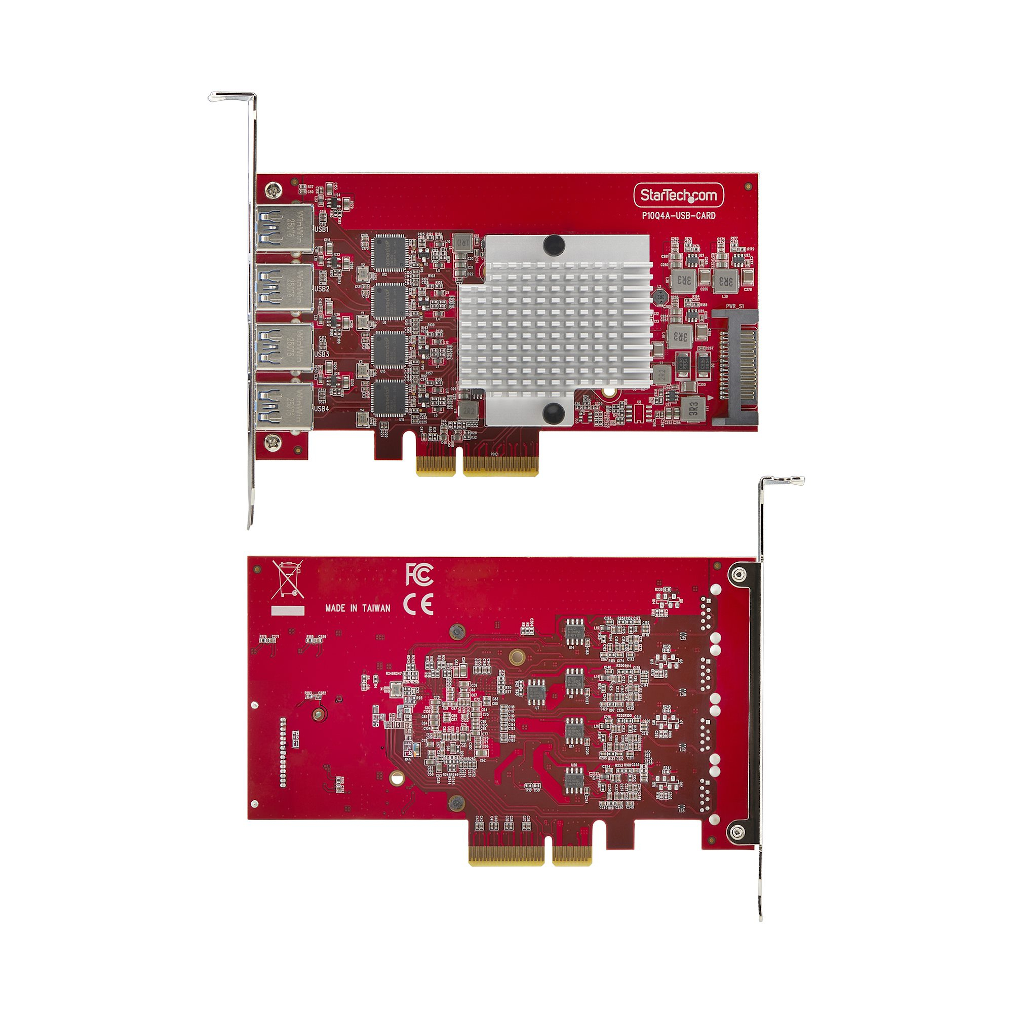 StarTech.com P10Q4A-USB-CARD scheda di interfaccia e adattatore Interno USB 3.2 Gen 2 (3.1 Gen 2)