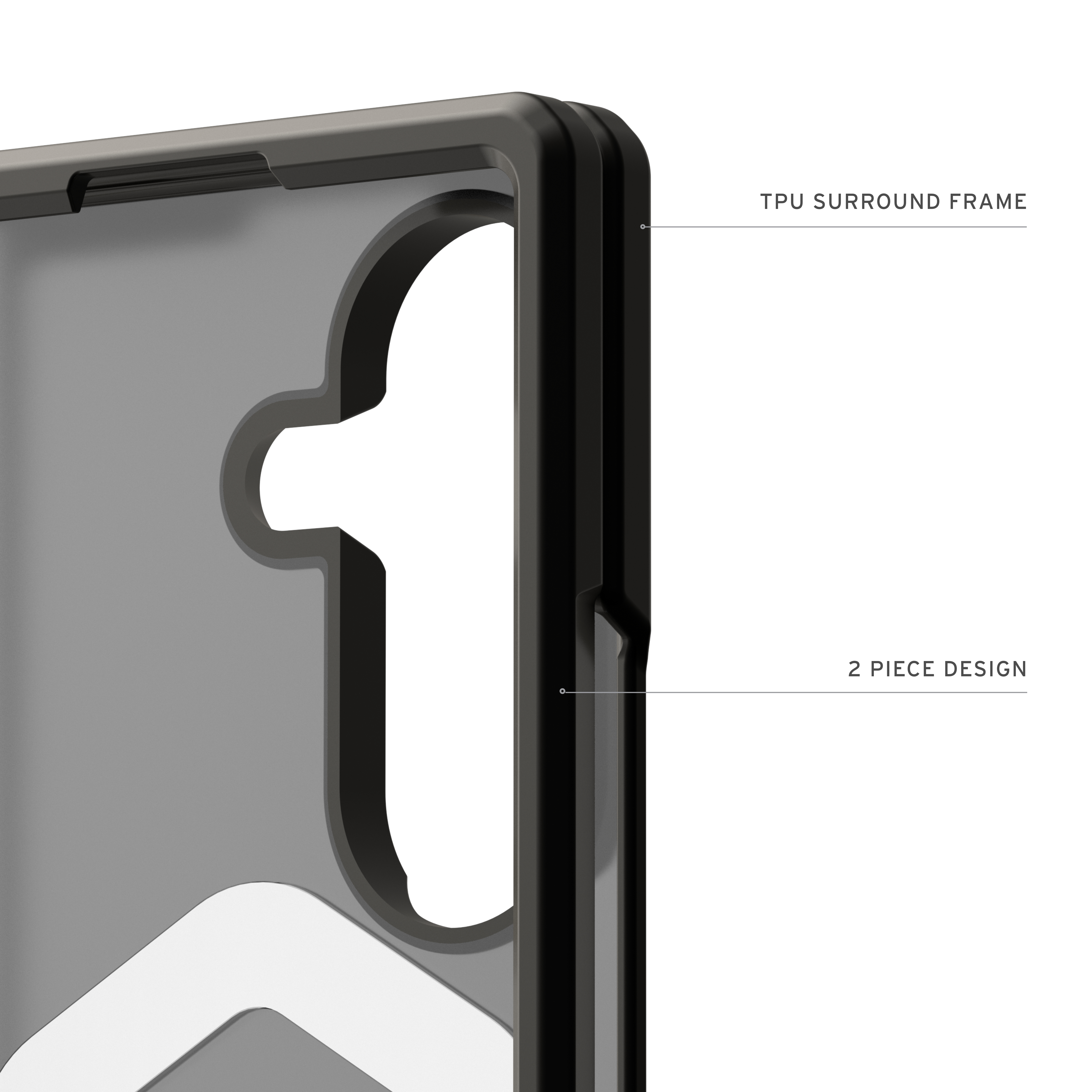 Urban Armor Gear 214560113131 custodia per cellulare 20,3 cm (8) Cover Cenere