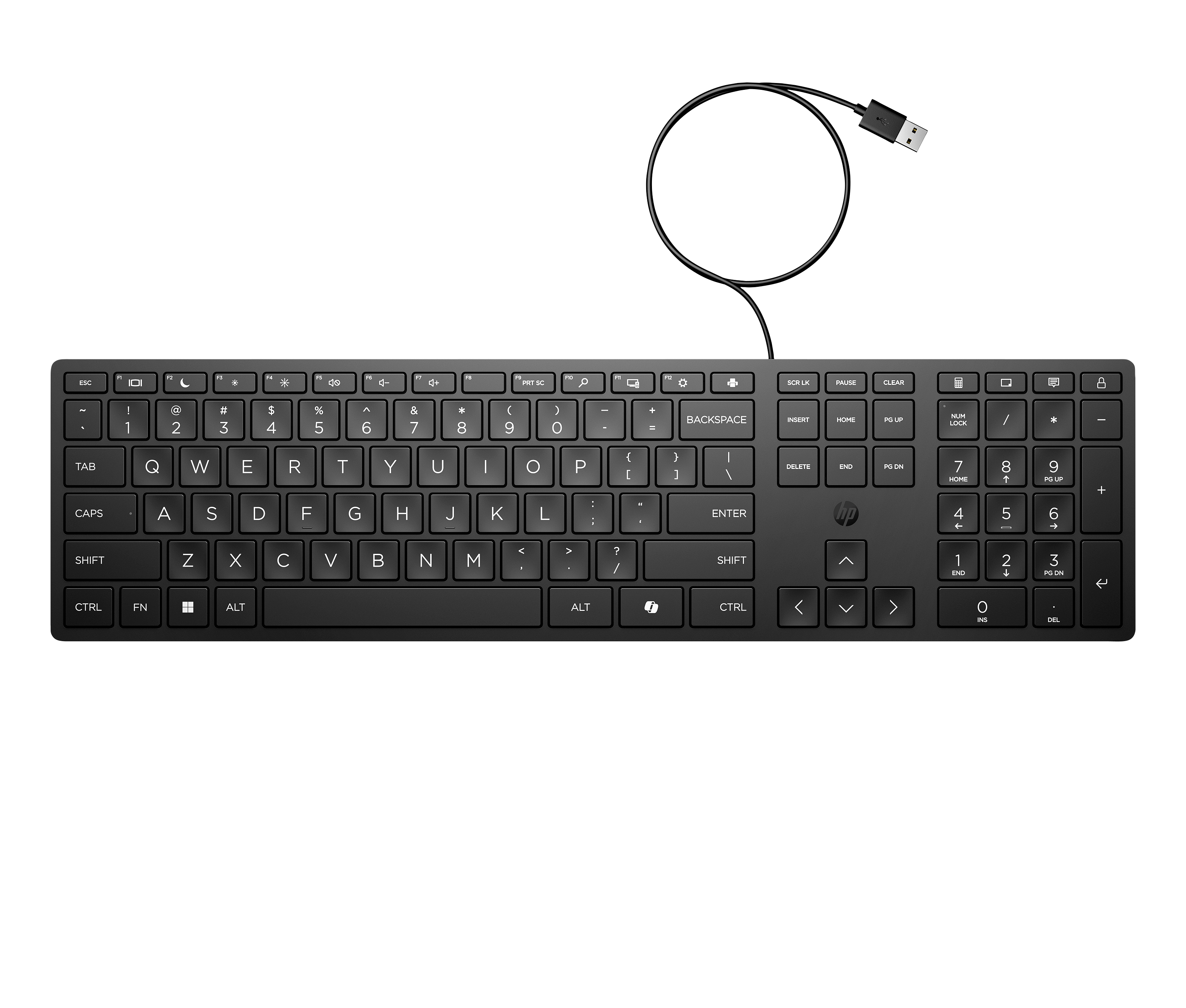 HP Desktop 320K - Tastatur - 3-Zonen-Layout