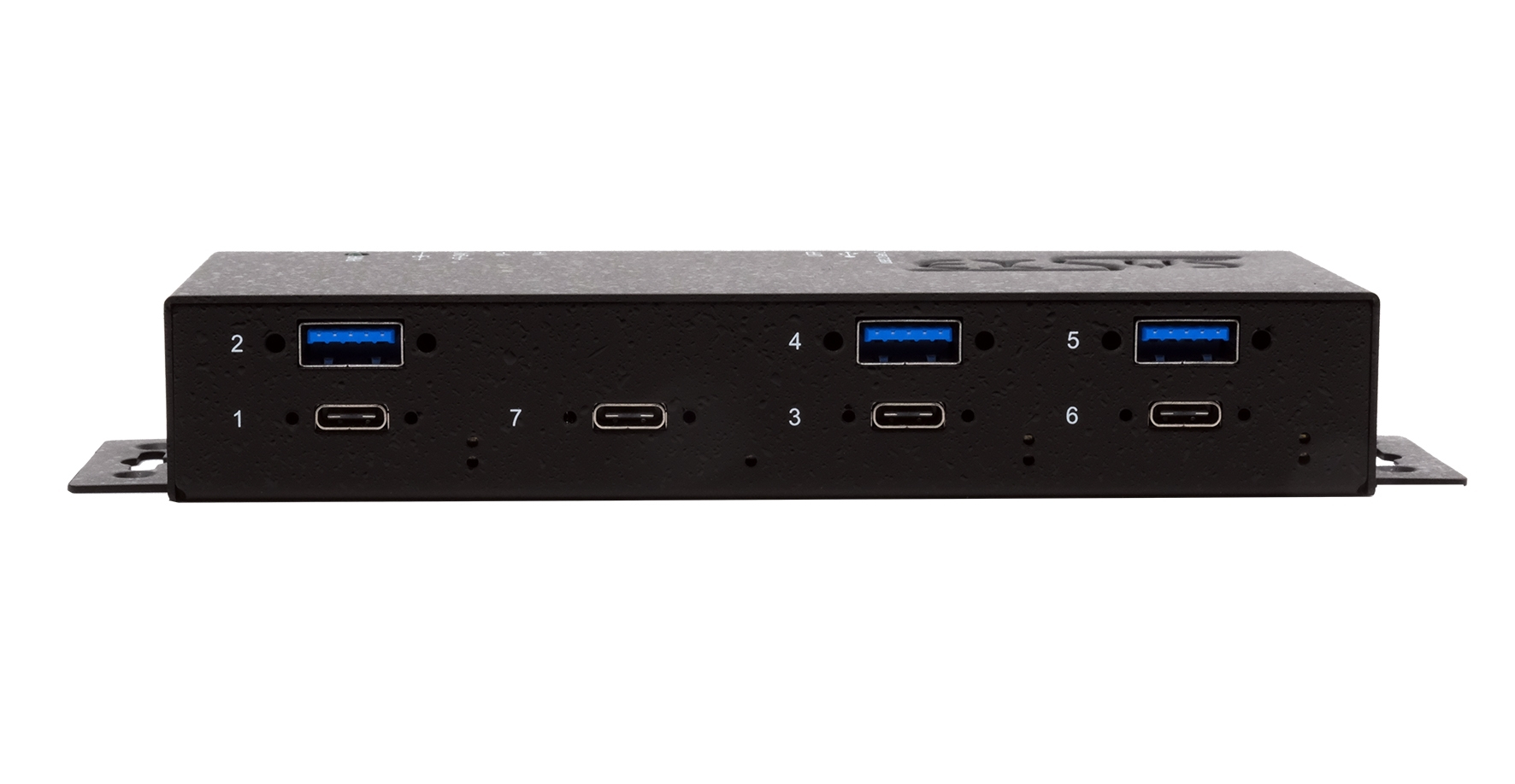 Exsys EX-1237HMVS - Hub - 3 x USB 3.2 Gen 2 + 4 x USB-C 3.2 Gen 2