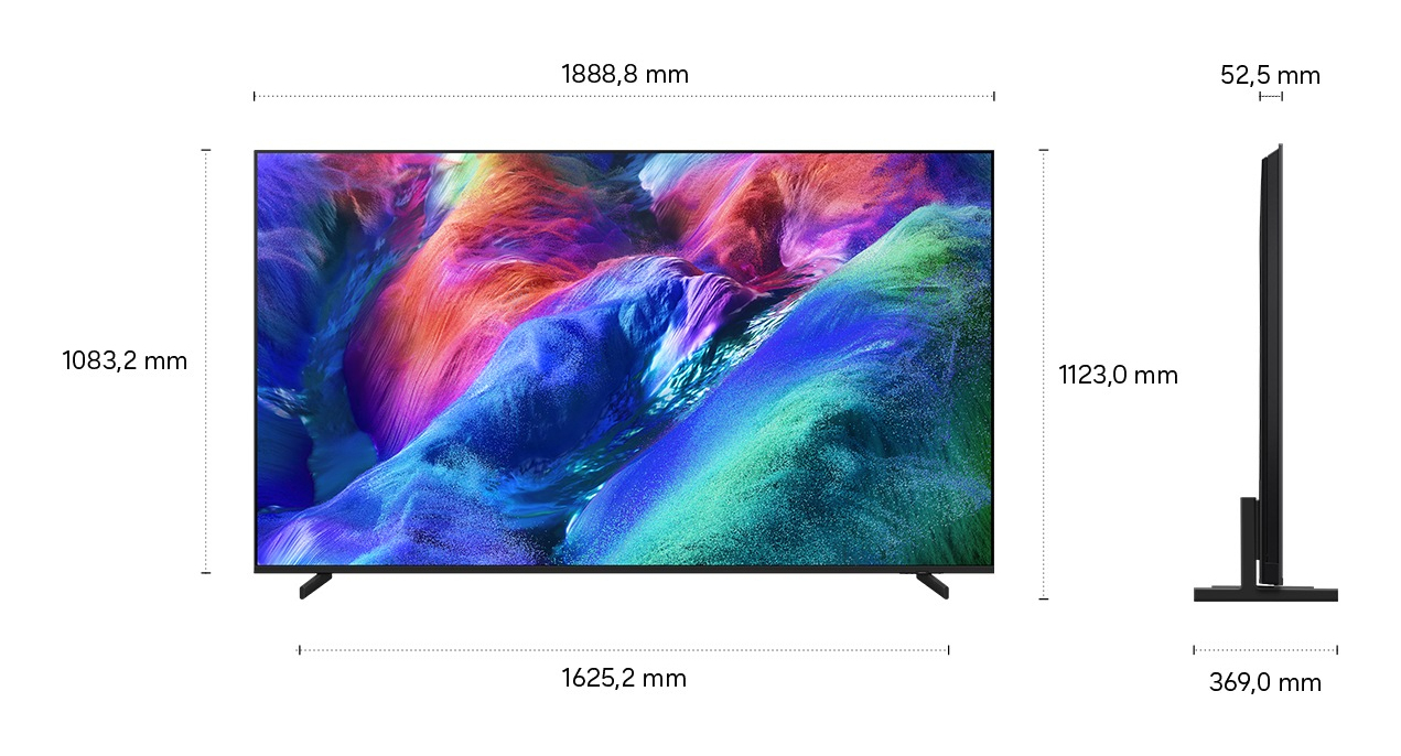 Samsung GMR85R85HAUXZG TV 2.16 m (85) 4K Ultra HD Smart TV Wi-Fi Black, Titanium