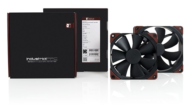 Noctua NF-F12 industrialPPC-2000 PWM Case per computer Ventilatore 12 cm Nero, Marrone