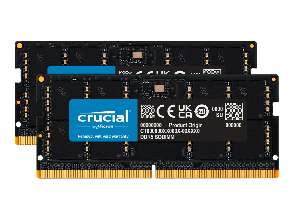 Crucial DDR5 - Kit - 128 GB: 2 x 64 GB - SO DIMM 262-PIN