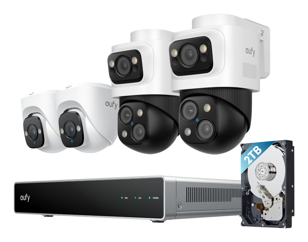 Eufy NVR Security System S4 Balle (forme) Cam�ra de s�curit� IP Int�rieure et ext�rieure 3840 x 2160 pixels Plafond