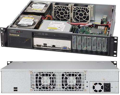 Supermicro SC523 L-505B - Rack-Montage - 2U - ATX 500 Watt