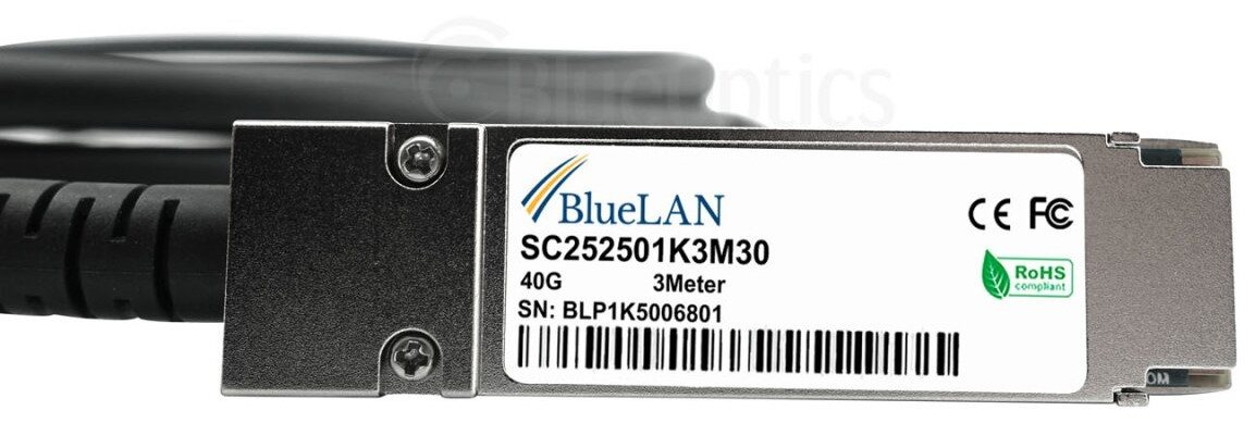 BlueOptics MC2207130-003-BL c�ble dInfiniBand 3 m QSFP Orange