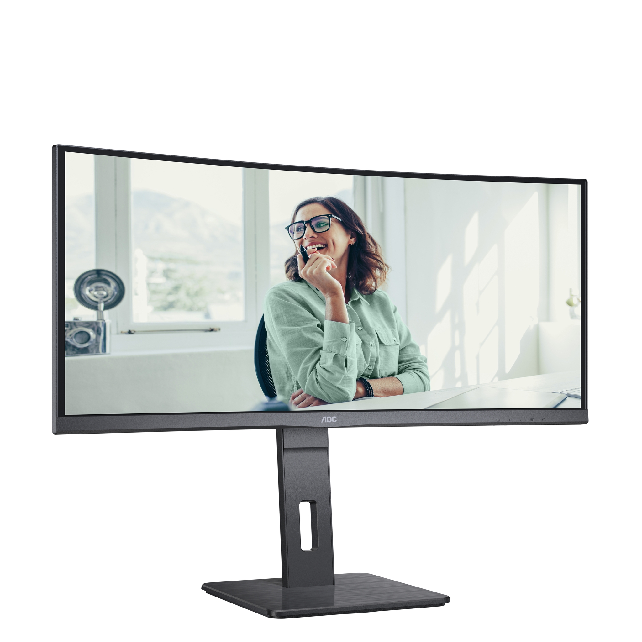 AOC CU34P3CV pantalla para PC 86,4 cm (34) 3440 x 1440 Pixeles UltraWide Quad HD LED Negro