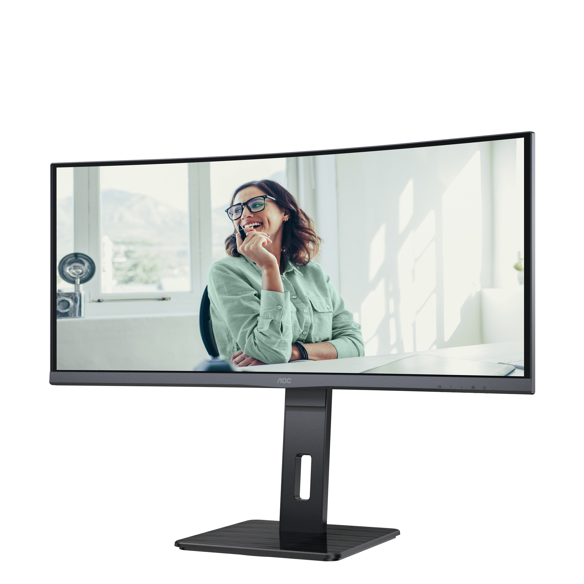 AOC CU34P3CV pantalla para PC 86,4 cm (34) 3440 x 1440 Pixeles UltraWide Quad HD LED Negro