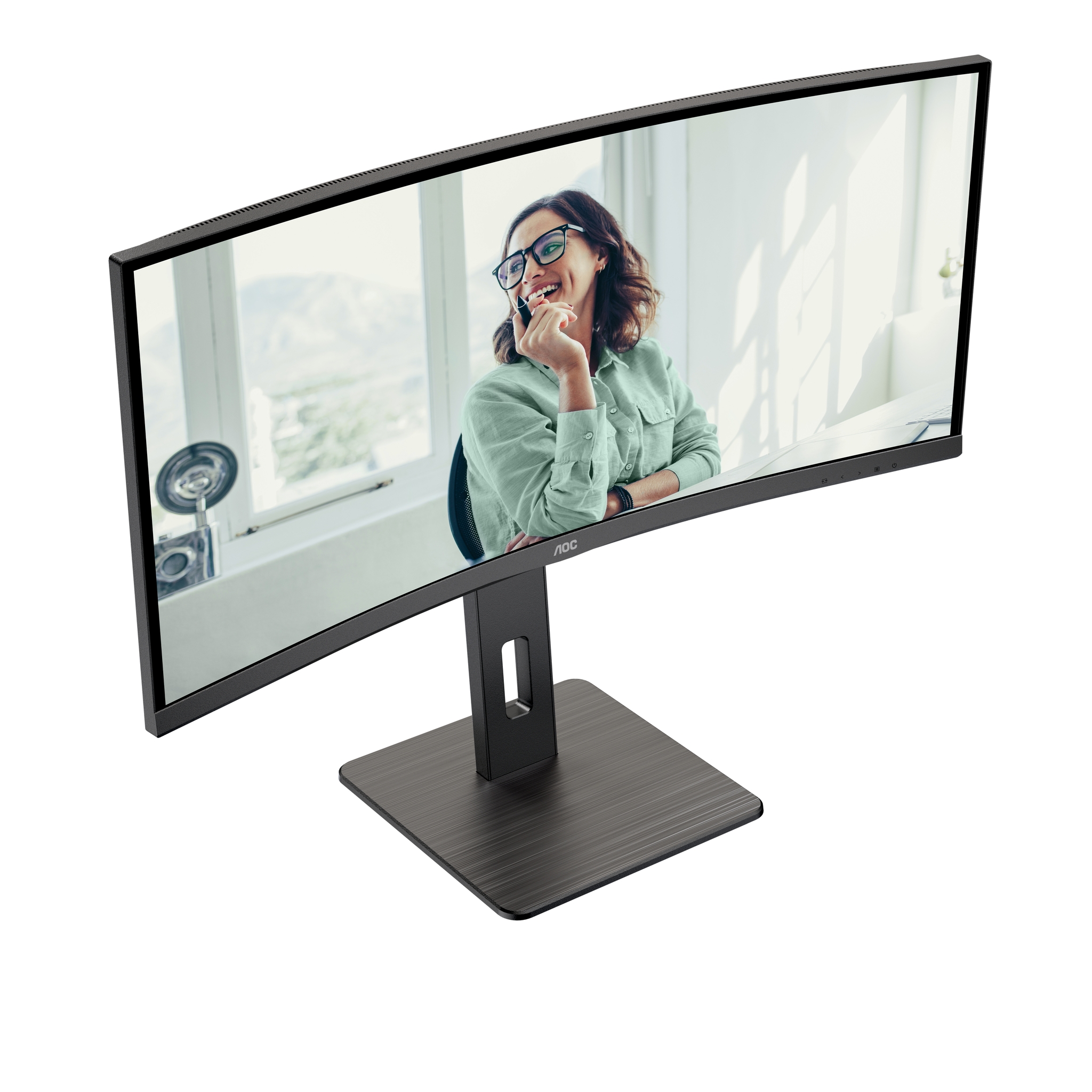 AOC CU34P3CV pantalla para PC 86,4 cm (34) 3440 x 1440 Pixeles UltraWide Quad HD LED Negro