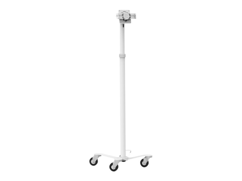 Compulocks Universal Tablet Cling Medical Rolling Kiosk - Wagen - f�r Tablett - Metall - wei� - Bildschirmgr��e: 17.8-33 cm (7-13)