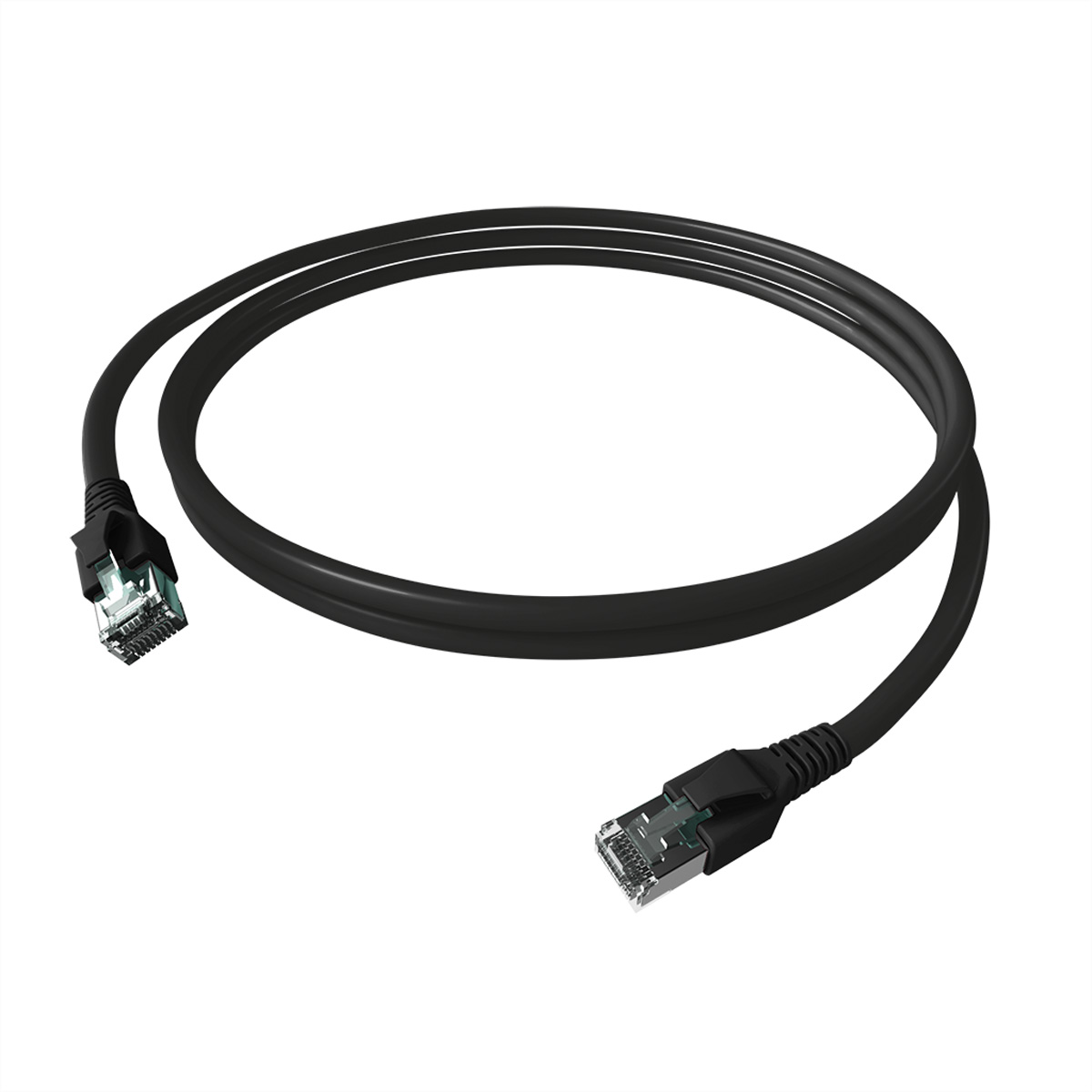 EasyLan FlexBoot Patchkabel Kat.6A S/FTP schwarz 5.00m - FTP - SFTP