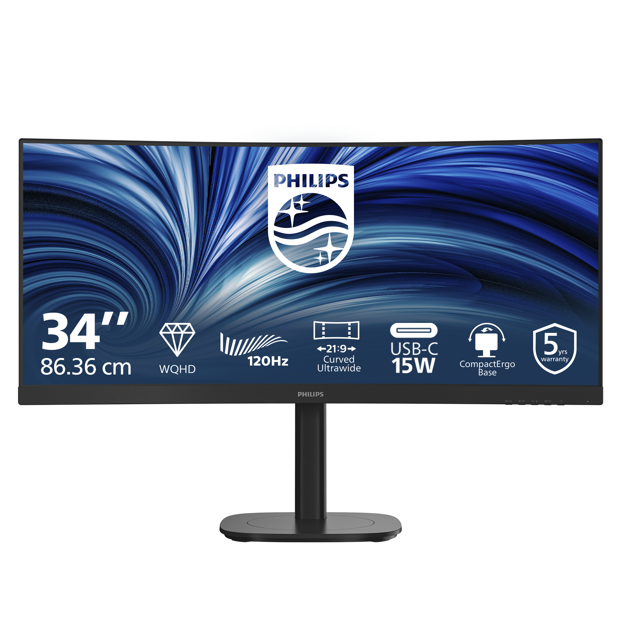 Philips 34B2N3500C/00 computer monitor 86.4 cm (34) 3440 x 1440 pixels