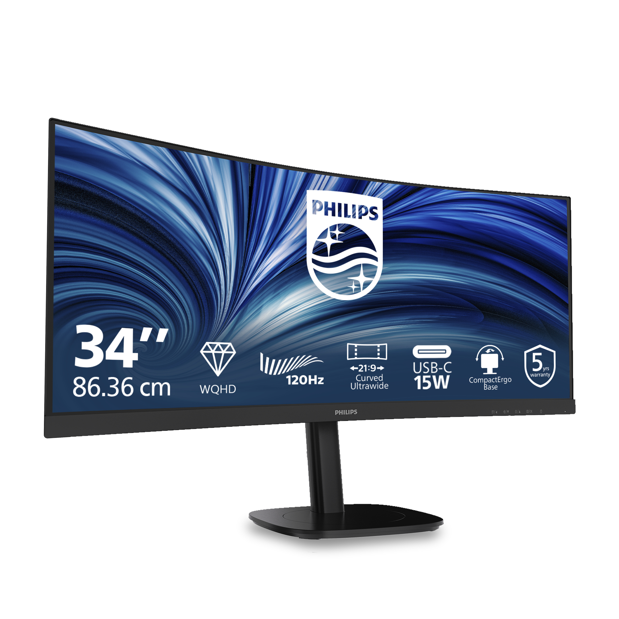 Philips 34B2N3500C - 3000 Series - LED-Monitor - gebogen - 86.36 cm (34)