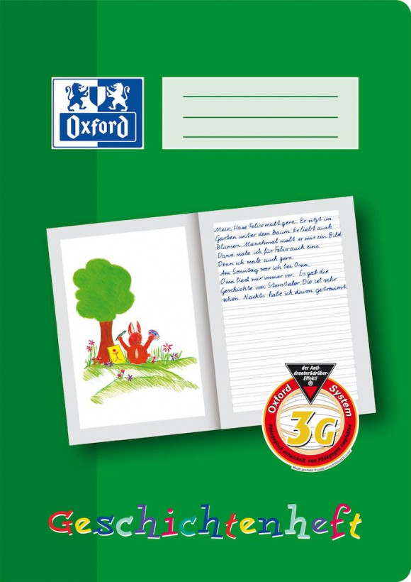 Oxford 100050093 writing notebook A4 Green