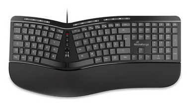 MediaRange MROS120-UK clavier maison/bureau USB QWERTY Anglais britannique Noir