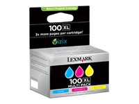Lexmark Cartridge No. 100XL - 3er-Pack - Hohe Ergiebigkeit
